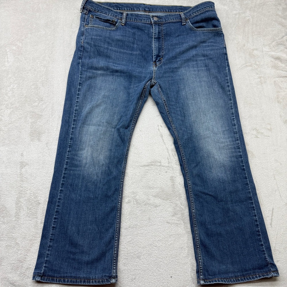 Levi's 527 Jeans Mens 42x30 Blue Slim Bootcut Medium Wash Denim Cowboy Casual